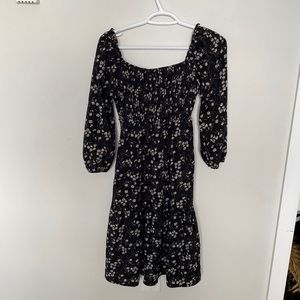 Black floral Dress